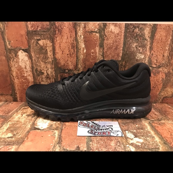 NEW Nike Air Max 2017 Triple Black Vapormax Plus - Picture 5 of 8